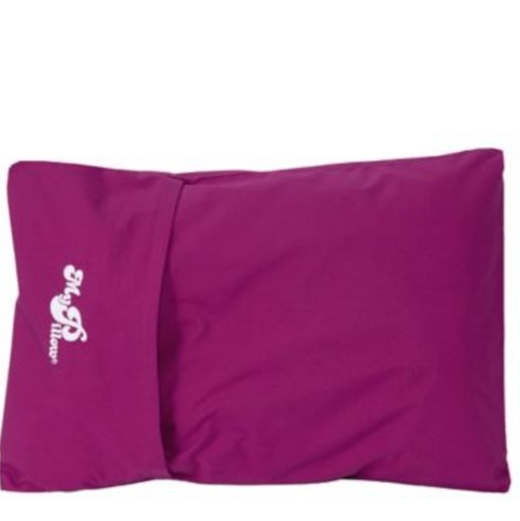 My Pillow Other - My Pillow Roll & Go Anywhere Travel Pillow-Raspberry